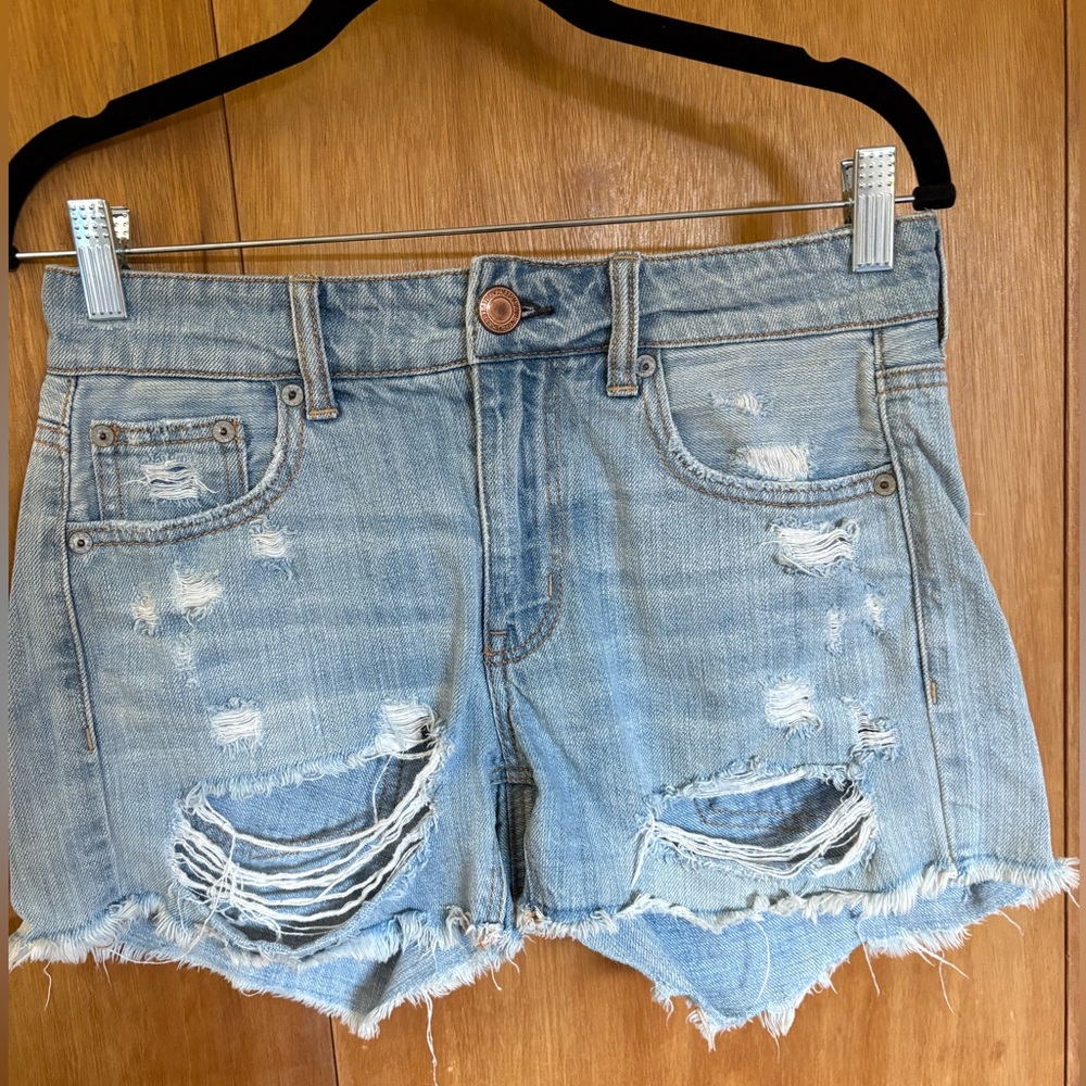 American Eagle Tomgirl Midi Women's Jean Denim Shorts size 2